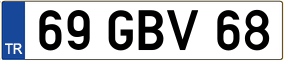 Trailer License Plate